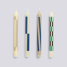 Load image into Gallery viewer, HAY Set of 4 Pattern Candles | Cream + Dark