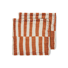 Load image into Gallery viewer, HKLIVING | Tangerine Striped Cotton Napkins | S/2