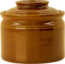 Load image into Gallery viewer, Retro Stone Salt Jar | Barn - Mocha Brown | Glazed