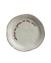 Load image into Gallery viewer, Statement Plate - 'always be polite to the chef.'