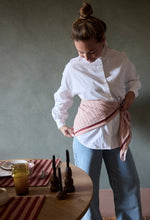 Load image into Gallery viewer, Gabrielle Paris Vermilion Stripes Cotton Voile Scarf - BTS CONCEPT STORE