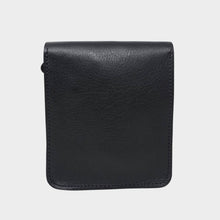 Load image into Gallery viewer, Black Small Leather Crossbody Bag with Pop Bag Closure