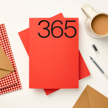 Load image into Gallery viewer, Kinshipped Red A5 Lay Flat 365 undated planner
