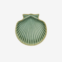 Load image into Gallery viewer, Stoneware Sea Shell Plate | Small | Sea Green - BTS CONCEPT STORE