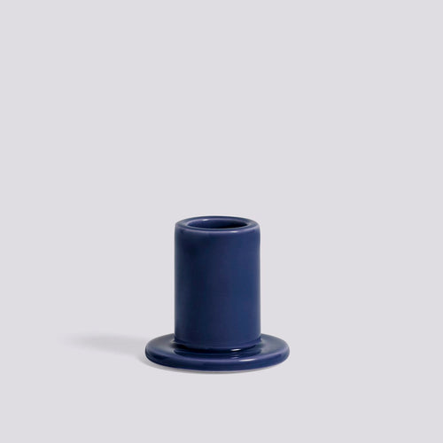 HAY Tube Candle Holder - Small | Midnight Blue