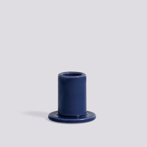 HAY Tube Candle Holder - Small | Midnight Blue