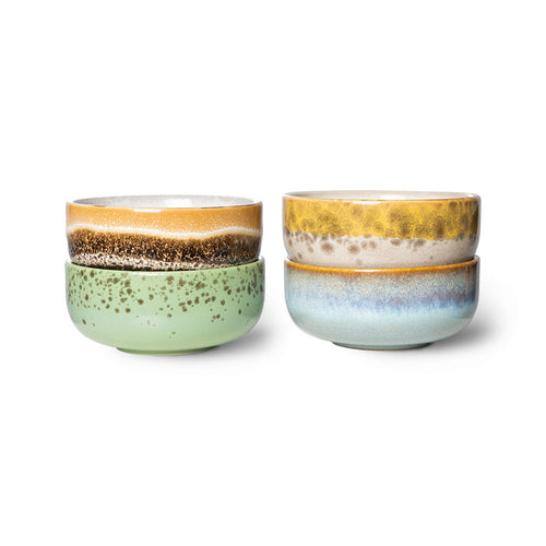 hkliving 70s Ceramic XS Bowls (Set of 4) | Castor