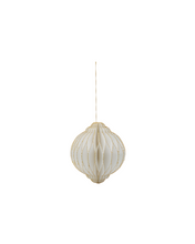 Load image into Gallery viewer, Christmas ornaments | Off-white/Golden | 8cm