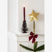 Load image into Gallery viewer, Madam Stoltz Iron Pinecone Candle Holder | Rust Brown - BTS CONCEPT STORE