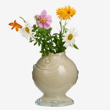 Load image into Gallery viewer, Glass Fish Vase | Cream - BTS CONCEPT STORE