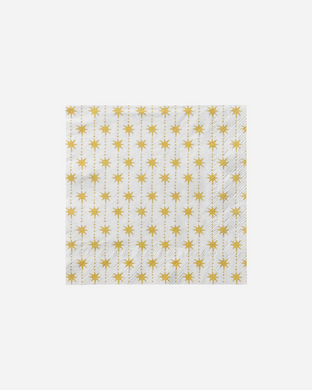 Golden Star Festive Paper Napkins | set/40