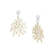 Load image into Gallery viewer, Silver white Coral beach jewelry Earrings mothers day gift - BTS CONCEPT STORE