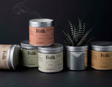 Load image into Gallery viewer, Folk Tin Collection - Belong Vegetable Soy Wax Candle