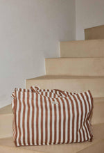 Load image into Gallery viewer, Cotton Weekend Bag | Moka Stripe