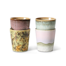 Load image into Gallery viewer, HKLIVING | 70s Ceramics Coffee Mugs | Serendipity | Set of 4