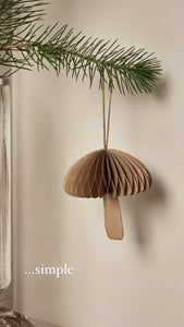 Christmas Fungi Decoration | Brown