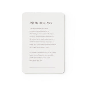 Mindfulness Meditation Card Deck - Wellness Gift