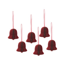 Load image into Gallery viewer, Broste Chime Bell Paper Christmas Ornaments | Pompeian Red | Set 6 - BTS CONCEPT STORE