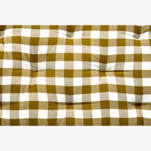 Load image into Gallery viewer, Checked Cotton Mattress | Mustard and White - BTS CONCEPT STORE