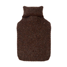 Load image into Gallery viewer, Wool Hot Water Bottle with Wool Cover | Coffee Brown