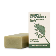 Load image into Gallery viewer, Wylder | Hemp &amp; Patchouli with Spinach Scrub Natural Bar Soap