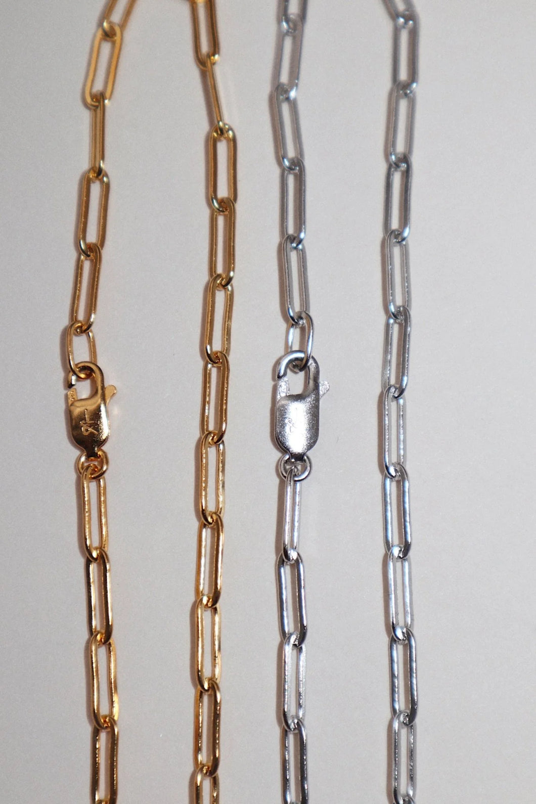 Lines + Current | Essie Long Link Cable Chain | Silver or Gold