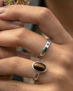 Lines + Current | ‘Sofia’ Five Gemstone Ring | Various