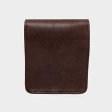 Load image into Gallery viewer, Small Leather Crossbody Bag with Pop Bag Closure | Dark Brown
