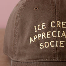 Load image into Gallery viewer, Ice Cream Appreciation Society - Cotton Baseball Cap - Cocoa