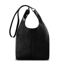 Load image into Gallery viewer, Leather Carrier Tote Bag | Black