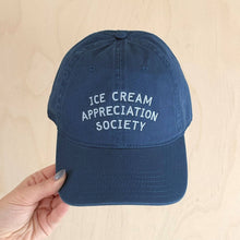 Load image into Gallery viewer, Ice Cream Appreciation Society | Cotton Baseball Cap - Dark Blue - BTS CONCEPT STORE