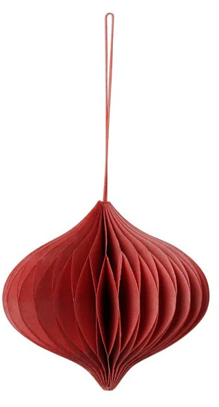 Broste Paper Christmas Decorations | Pompeian Red | various