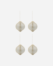 Load image into Gallery viewer, Christmas ornaments | Off-white/Golden | 8cm