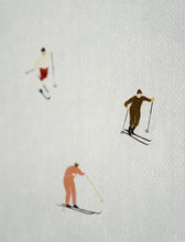 Load image into Gallery viewer, Fine Little Day Skiers Print | 40x50cm | Unframed