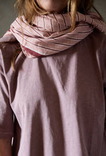 Load image into Gallery viewer, Gabrielle Paris Vermilion Stripes Cotton Voile Scarf - BTS CONCEPT STORE