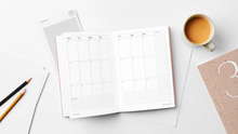 Load image into Gallery viewer, Brown A5 Lay Flat 365 undated planner