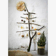 Load image into Gallery viewer, Madam Stoltz | Handmade Paper Pulp Christmas Baubles | polka dots | individual - 3 colours