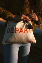 Load image into Gallery viewer, Depart - Arrive Musette | cross body cotton bag