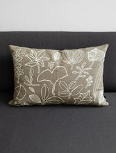 Load image into Gallery viewer, Fine Little Day Botanical Leaves Embroidered Cushion Cover | 30 x 58cm