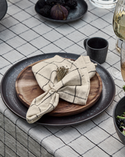 Load image into Gallery viewer, Join Napkins | black + off-white | set of 4