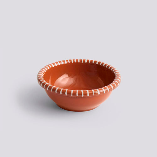 HAY Barro Bowl Large | Natural with Stripes