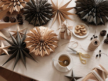 Load image into Gallery viewer, Venja Plywood Festive Star Ornament | Fungi grey