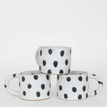 Load image into Gallery viewer, Dot Coffee Cup | Black + White | Handmade + FAIRTRADE - BTS CONCEPT STORE