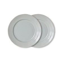 Load image into Gallery viewer, HKLIVING Farmhouse Ceramics Side Plates | Pale Blue | Set of 2