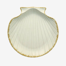 Load image into Gallery viewer, Stoneware Sea Shell Plate | Large | Off White - BTS CONCEPT STORE