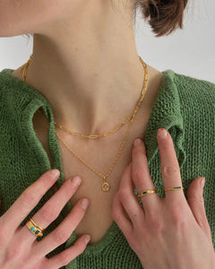 Lines + Current | Essie Long Link Cable Chain | Silver or Gold
