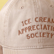 Load image into Gallery viewer, Ice Cream Appreciation Society - Cotton Baseball Cap - Butterscotch