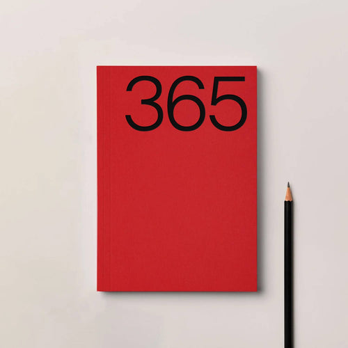 Kinshipped Red A5 Lay Flat 365 undated planner