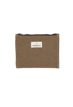 Load image into Gallery viewer, Gabrielle Paris | Small Cotton Pouch | Coffee Stripes - BTS CONCEPT STORE