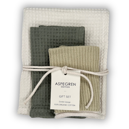 Gift set - 100% Organic cotton - Set of 3 - Fennel